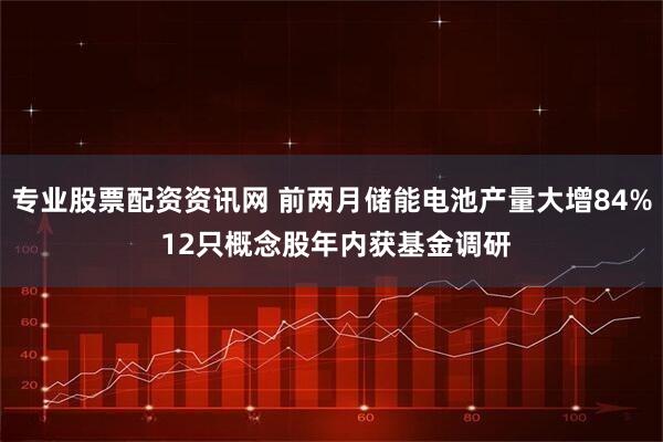 专业股票配资资讯网 前两月储能电池产量大增84% 12只概念股年内获基金调研